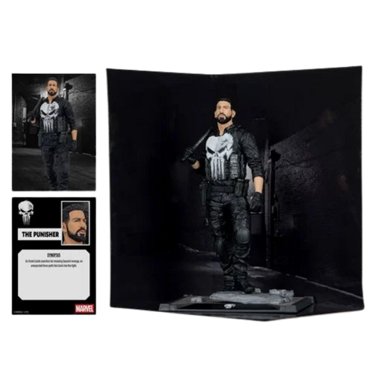 Marvel Studios Wave 1 Spider-Man: Brand New Day Punisher Posed Figure with Scene