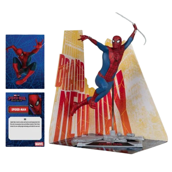 Marvel Studios Wave 1 Spider-Man: Brand New Day Spider-Man Posed Figure with Scene