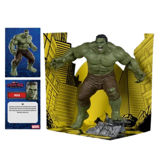 Marvel Studios Wave 1 Spider-Man: Brand New Day Hulk Posed Figure with Scene