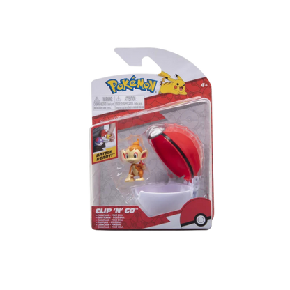 Pokemon Clip 'N Go Chimchar & Poké Ball