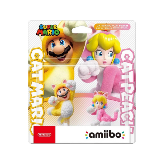 Cat Mario and Cat Peach Double Pack amiibo (Super Mario Collection)