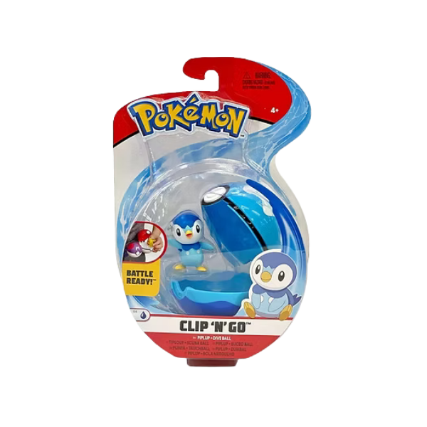 Pokemon Clip 'N Go Piplup & Dive Ball