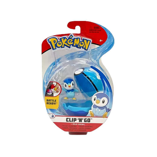 Pokemon Clip 'N Go Piplup & Dive Ball