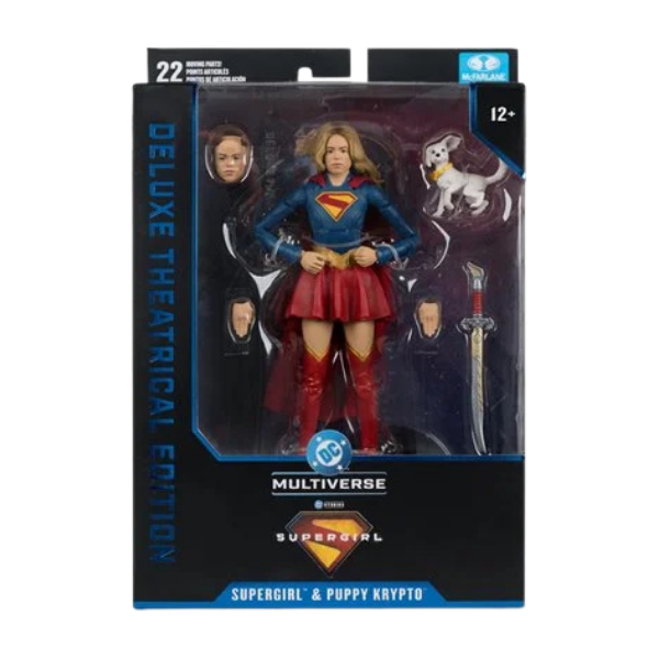 DC Multiverse Deluxe Theatrical Edition Supergirl and Baby Krypto 7-Inch Scale Action Figure